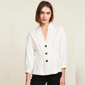 FREE PEOPLE Elegant White Women's Jacket